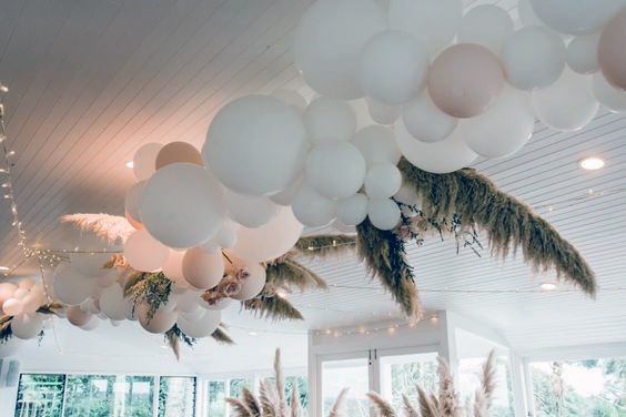 Balloons Ceiling Wedding Decorations