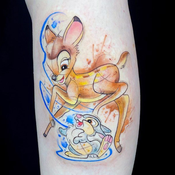 Bambi Tattoo Design Inspiration For Women