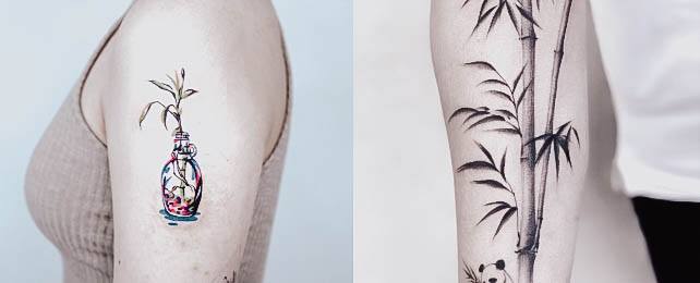 Top 100 Best Bamboo Tattoos For Women - Plant Design Ideas - Honey Bramble ™