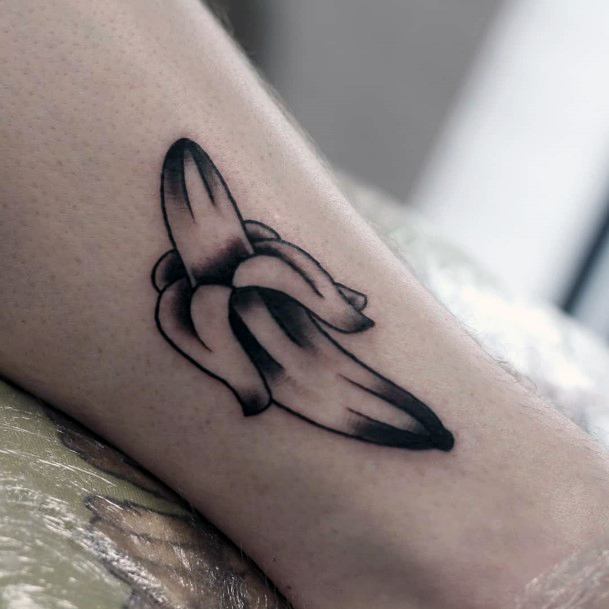 Banana Tattoo For Ladies