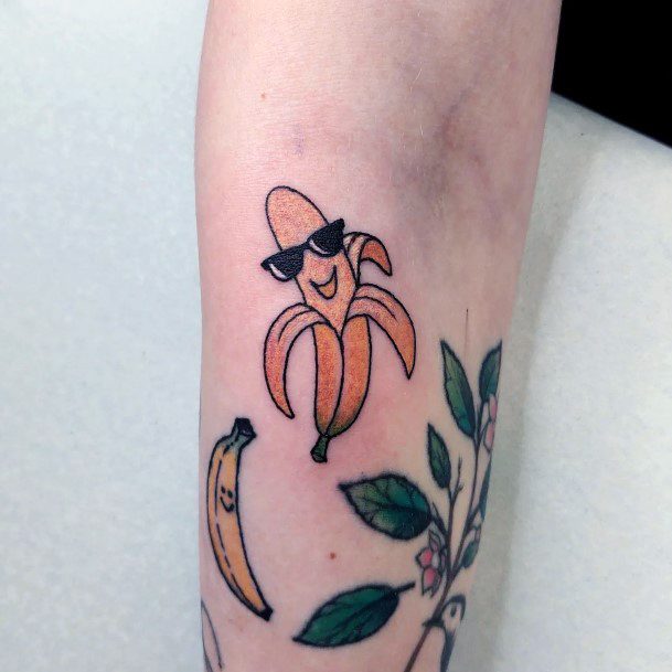 Bananaic Womens Banana Tattoo Designs