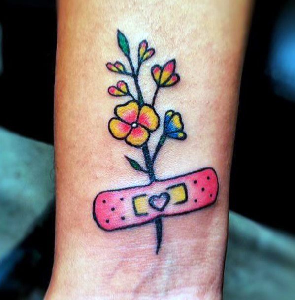 Bandaid Tattoo For Ladies