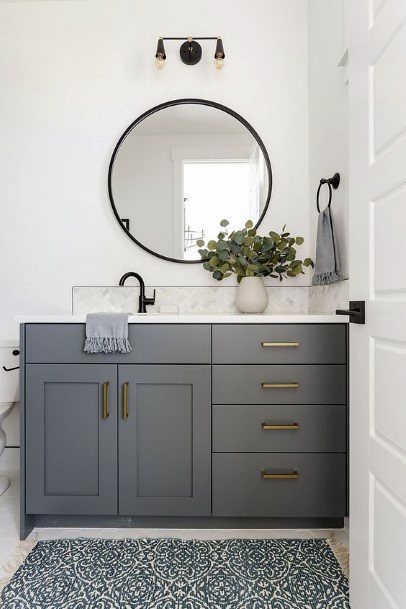 Bathroom Cabinet Ideas Frameless Modern Grey Inspiration