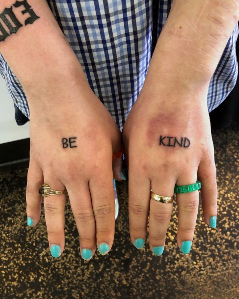 Be Kind Tattoo For Ladies