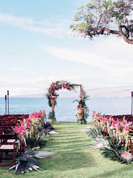 Beach Hawaiian Wedding Flowers