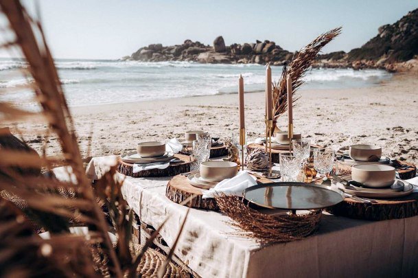 Beach Side Rustic Bohemian Wedding Decor