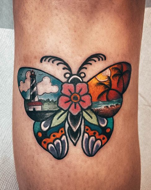 Beach Tattoos For Girls