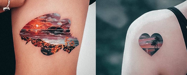 Top 100 Best Beach Tattoos For Women – Ocean Design Ideas