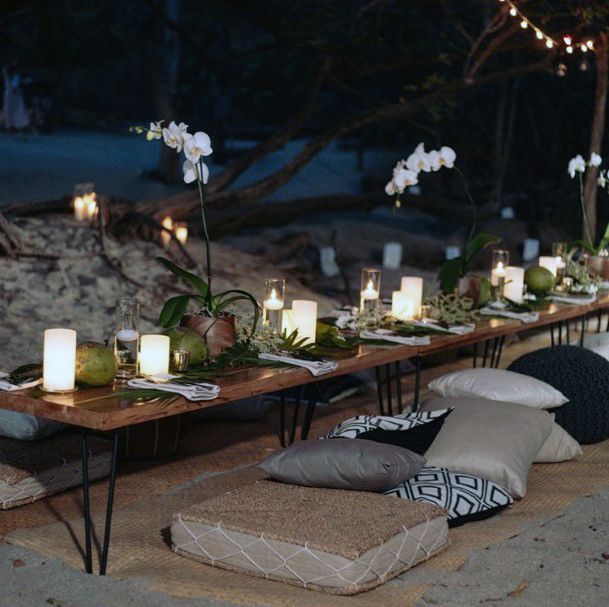 Beach Wedding Ideas Bohemian Cozy Floor Lounge Seating Reception