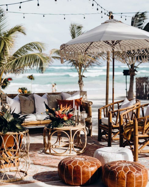 Beach Wedding Ideas Outdoor Lounge With Sea Breeze
