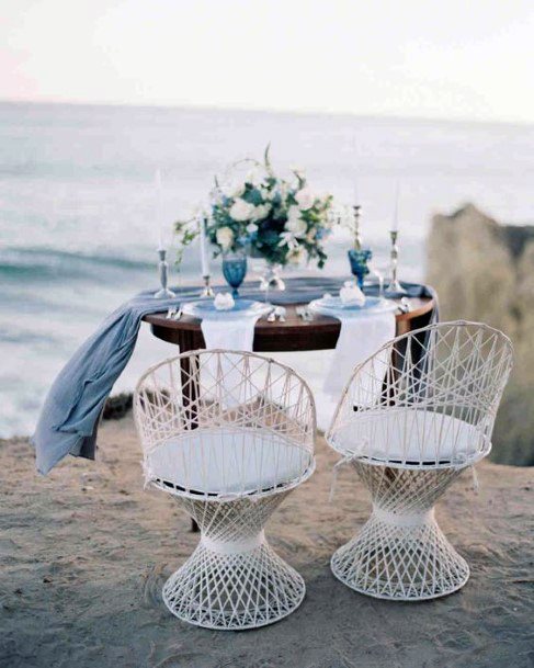 Beach Wedding Ideas Sweetheart Table Beach Views