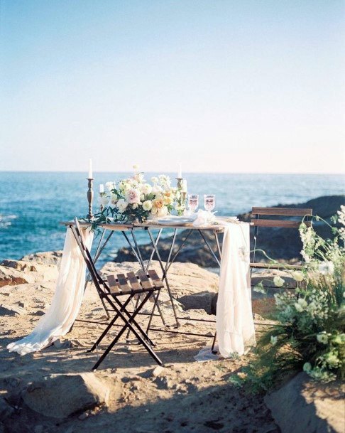 Beach Wedding Ideas Sweetheart Table In The Sand