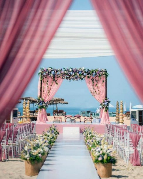 Beachside Decor Indian Wedding Flowers