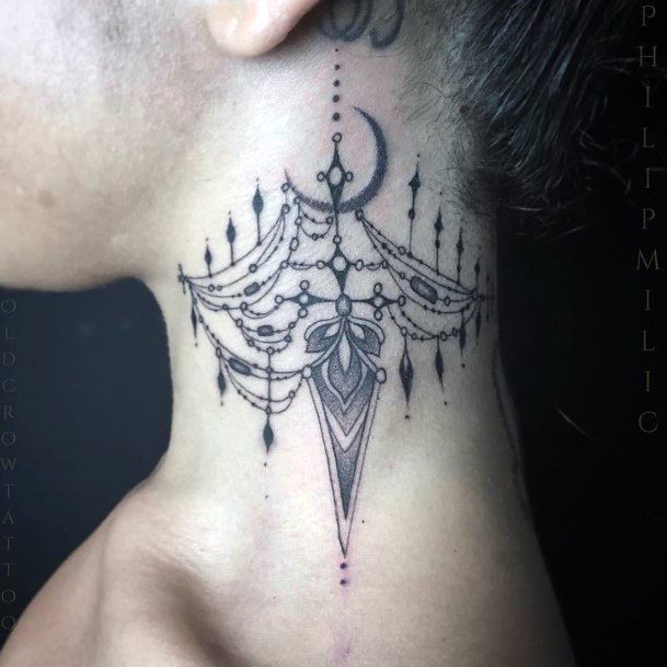 Top 80 Best Neck Tattoo Ideas For Women Courageous Female Designs