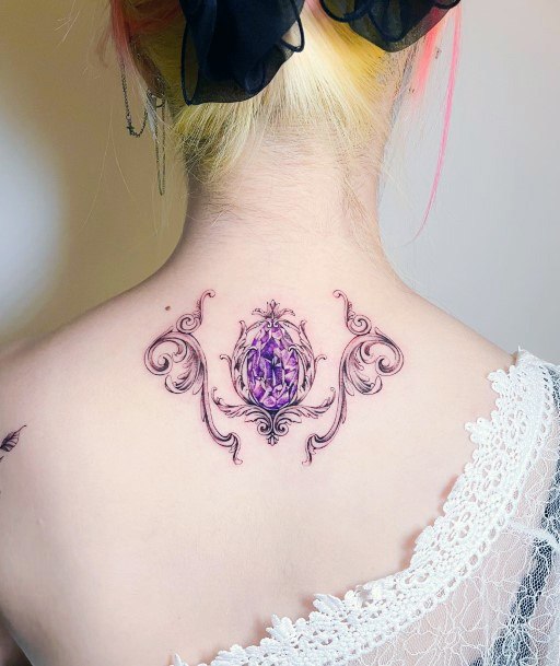 Beauteous Girls Amethyst Tattoos