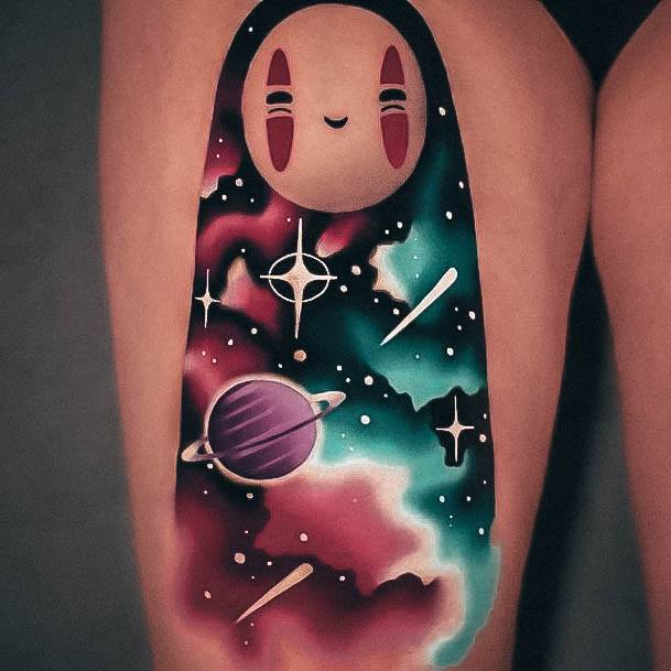 Beauteous Girls Anime Tattoos