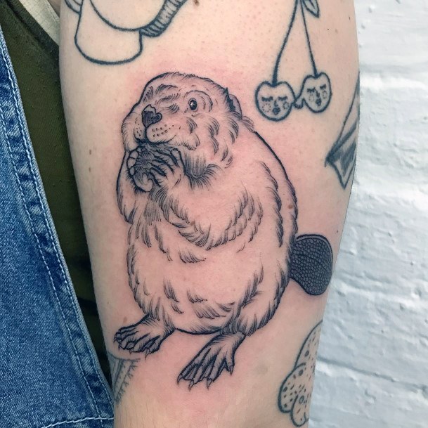 Beauteous Girls Beaver Tattoos