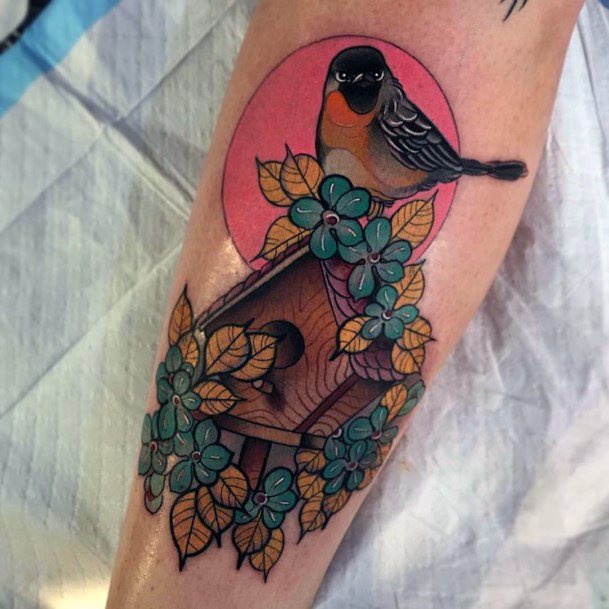 Beauteous Girls Birdhouse Tattoos