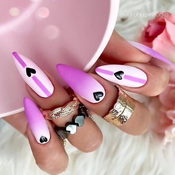 Beauteous Girls Bright Ombre Nails