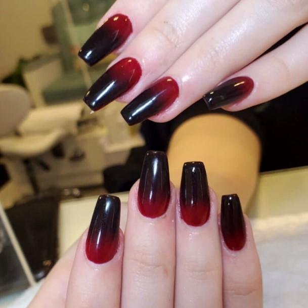 Beauteous Girls Burgundy Nails