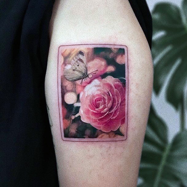 Beauteous Girls Camellia Tattoos