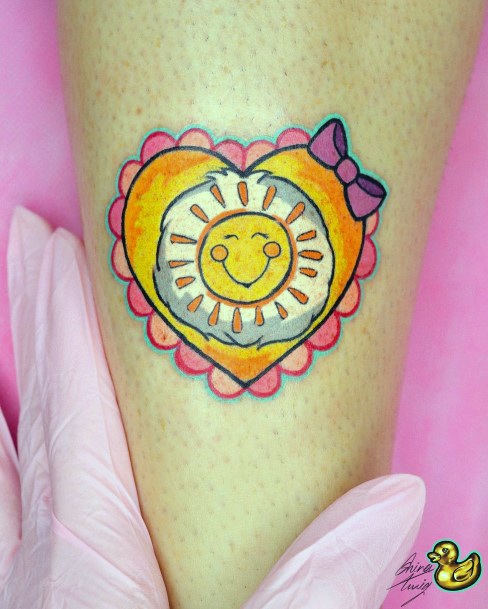 Beauteous Girls Carebears Tattoos