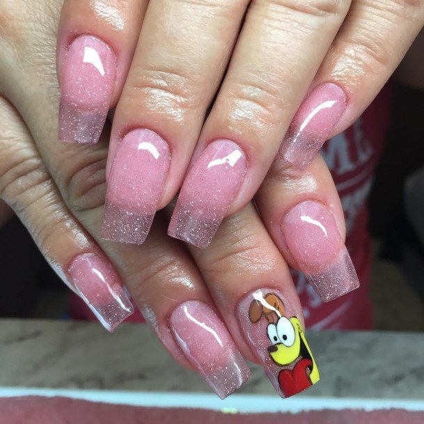 Beauteous Girls Cartoon Nails