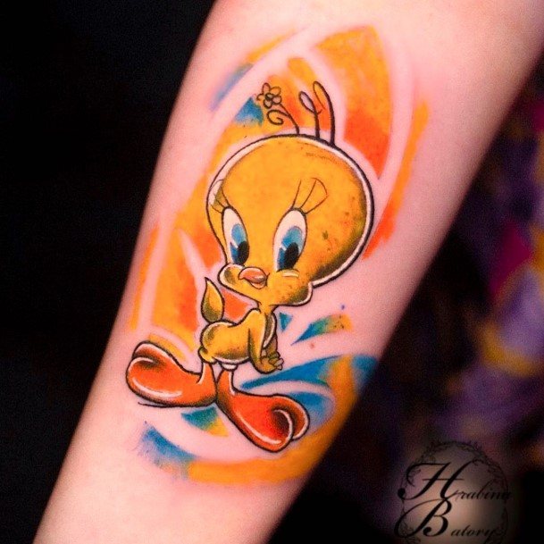 Beauteous Girls Cartoon Tattoos