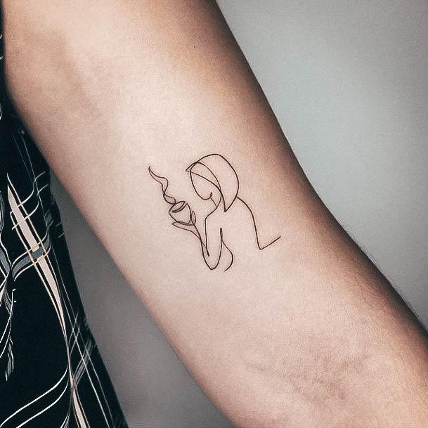 Beauteous Girls Coffee Mug Tattoos