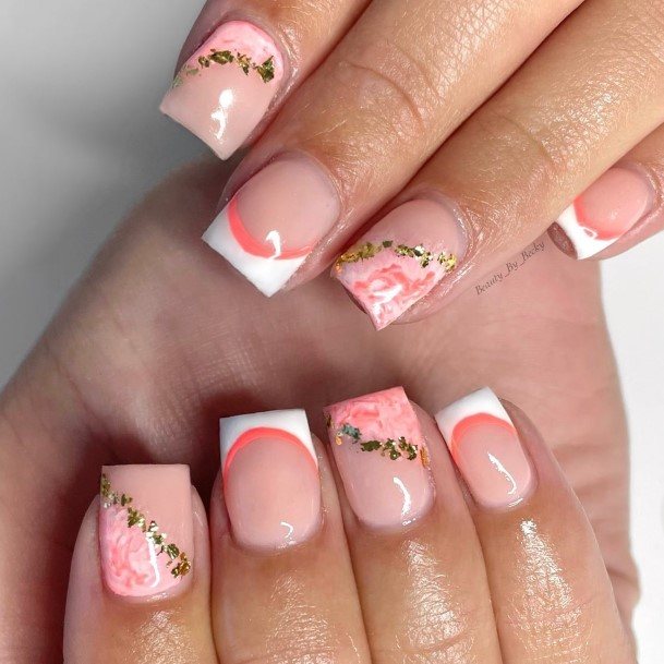 Beauteous Girls Coral Nails