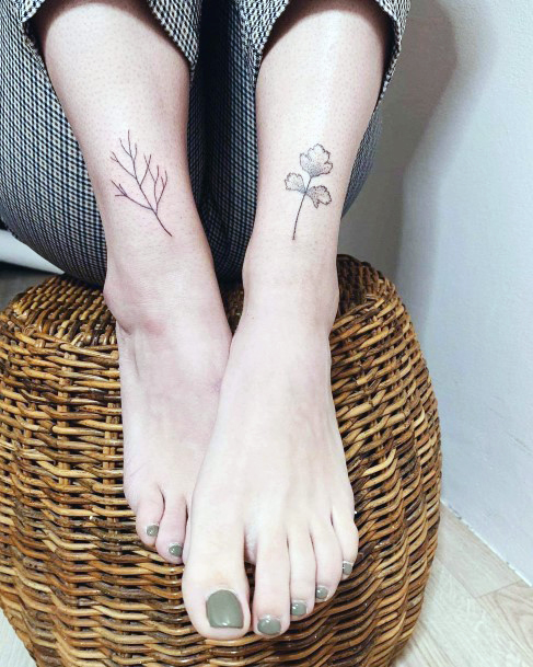 Beauteous Girls Coriander Tattoos