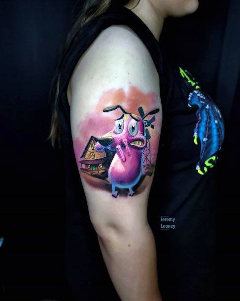 Beauteous Girls Courage The Cowardly Dog Tattoos