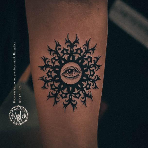 Beauteous Girls Eye Of Horus Tattoos