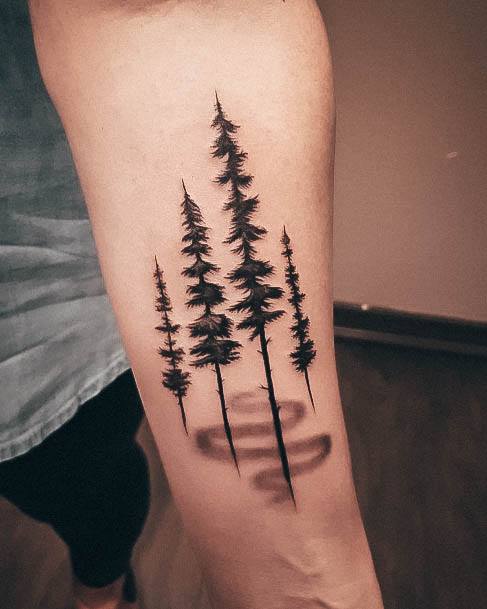 Beauteous Girls Forest Tattoos