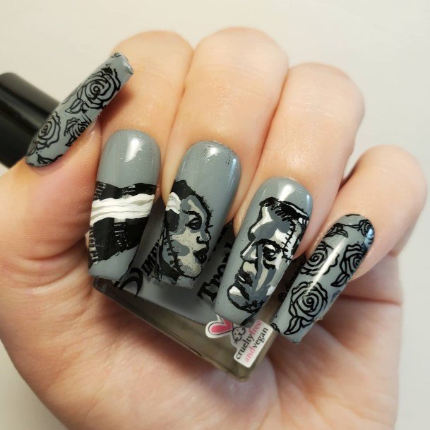 Beauteous Girls Frankenstein Nails