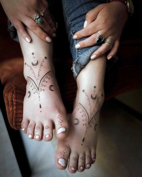 Beauteous Girls Handpoke Tattoos