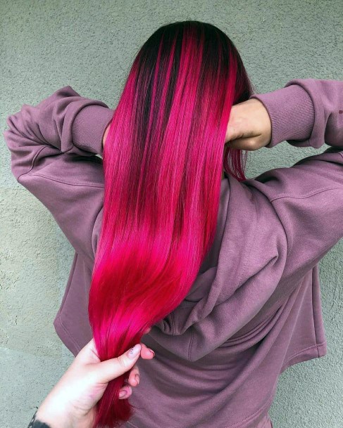 Beauteous Girls Hot Pink Hairstyless