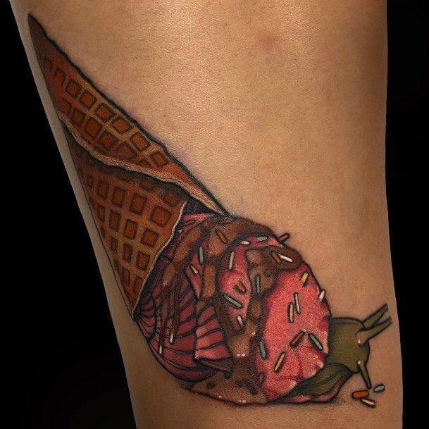 Beauteous Girls Ice Cream Tattoos