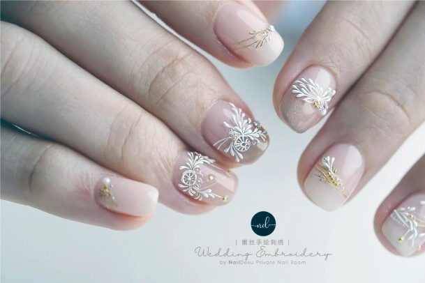 Beauteous Girls Lace Nails