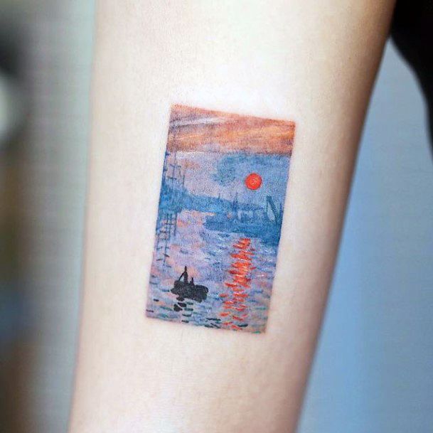 Beauteous Girls Landscape Tattoos