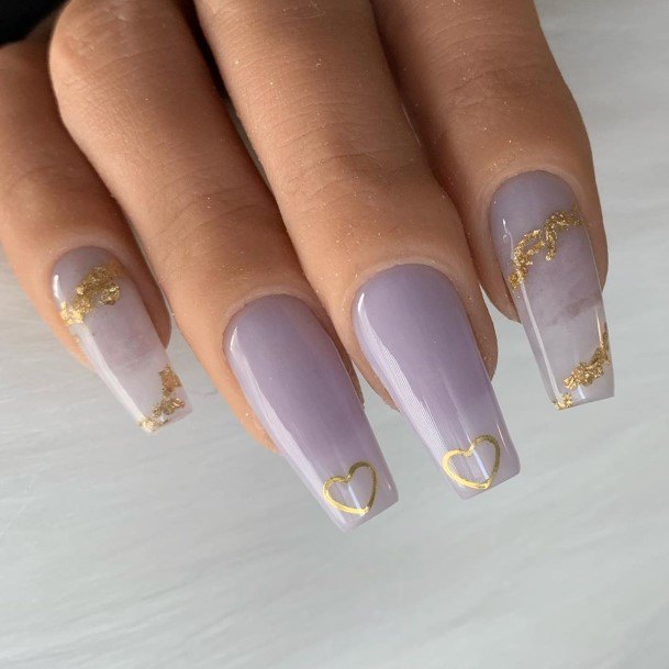 Beauteous Girls Lilac Nails