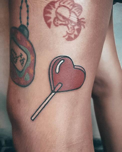 Beauteous Girls Lollipop Tattoos