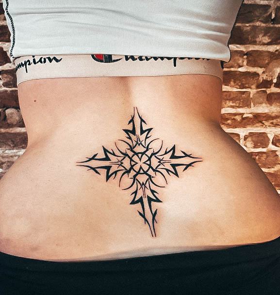 Beauteous Girls Lower Back Tattoos