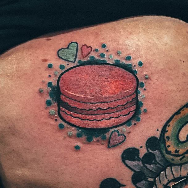 Beauteous Girls Macaron Tattoos