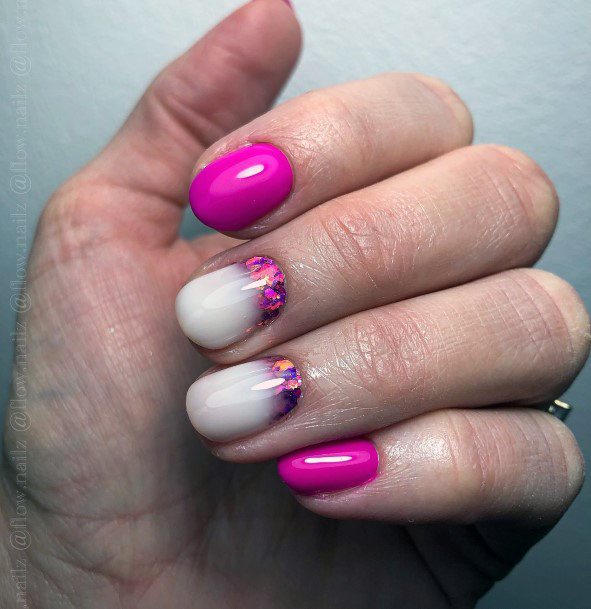 Beauteous Girls Magenta Nails