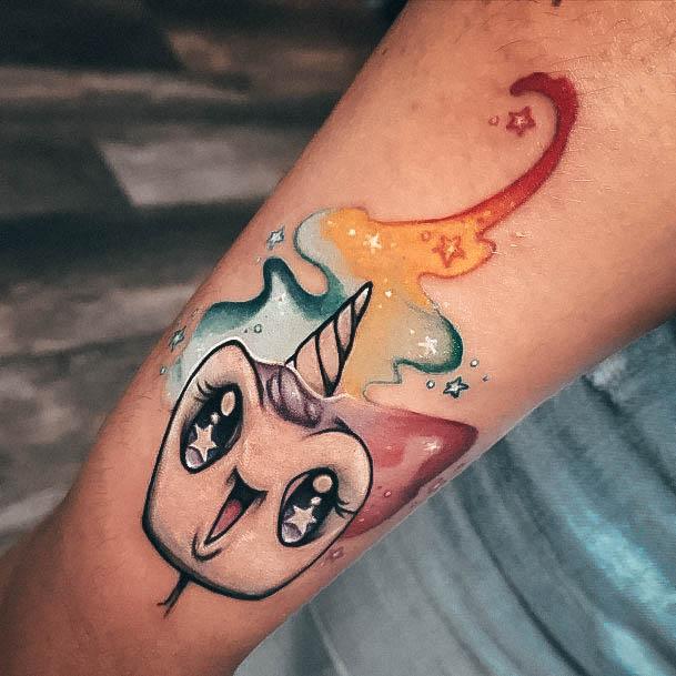 Beauteous Girls Marshmallow Tattoos