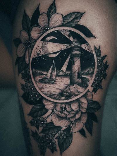 Beauteous Girls Nautical Tattoos