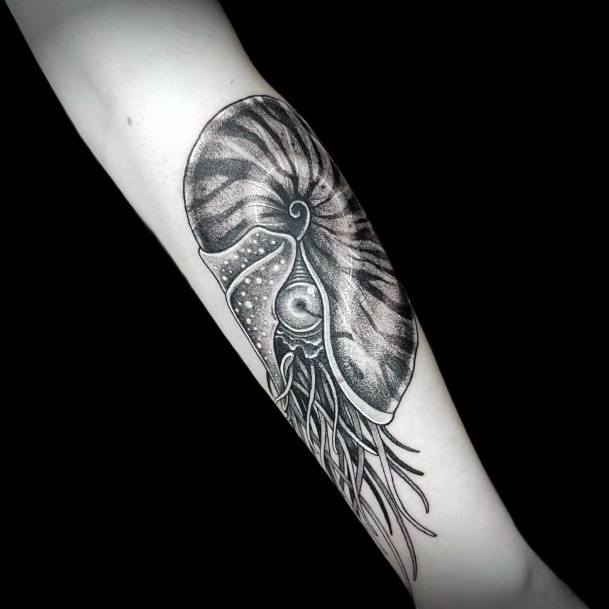 Beauteous Girls Nautilus Tattoos