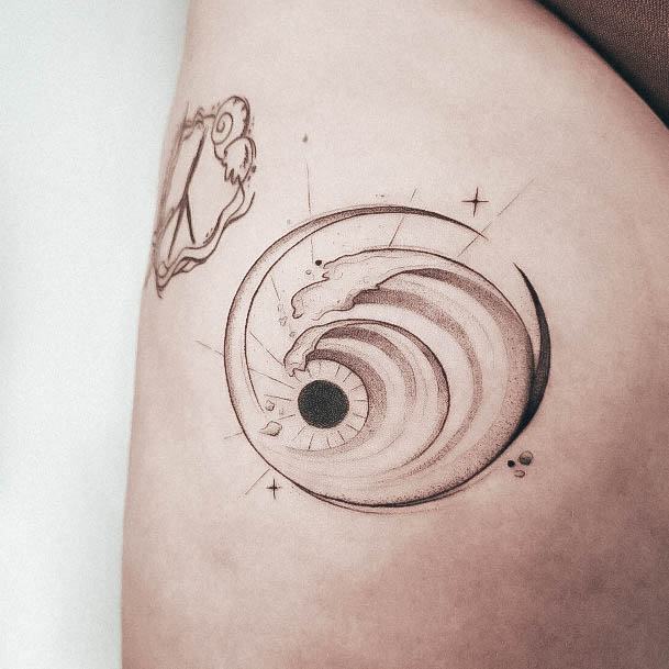 Beauteous Girls Ocean Tattoos