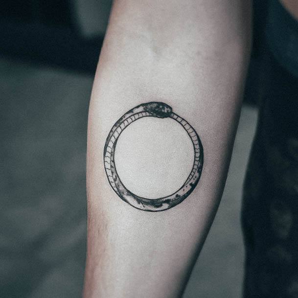 Beauteous Girls Ouroboros Tattoos